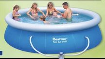Басейн Bestway 306x66 см с помпа, покривало и соларен отоплител