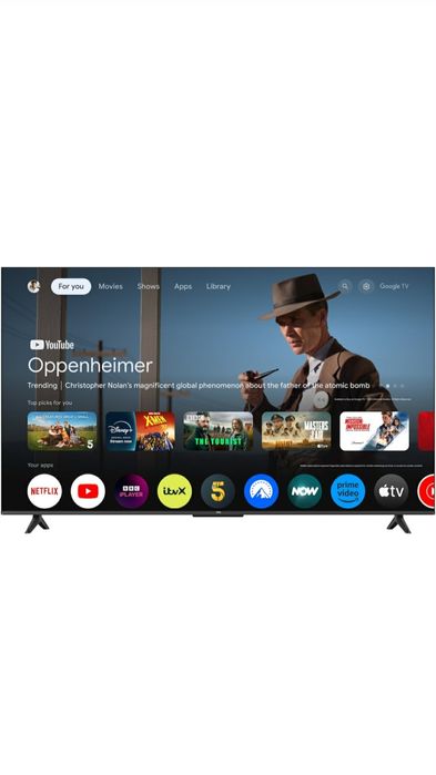 Нов Телевизор TCL LED 55P6K, 55" Smart Google TV, 4K Модел 2025