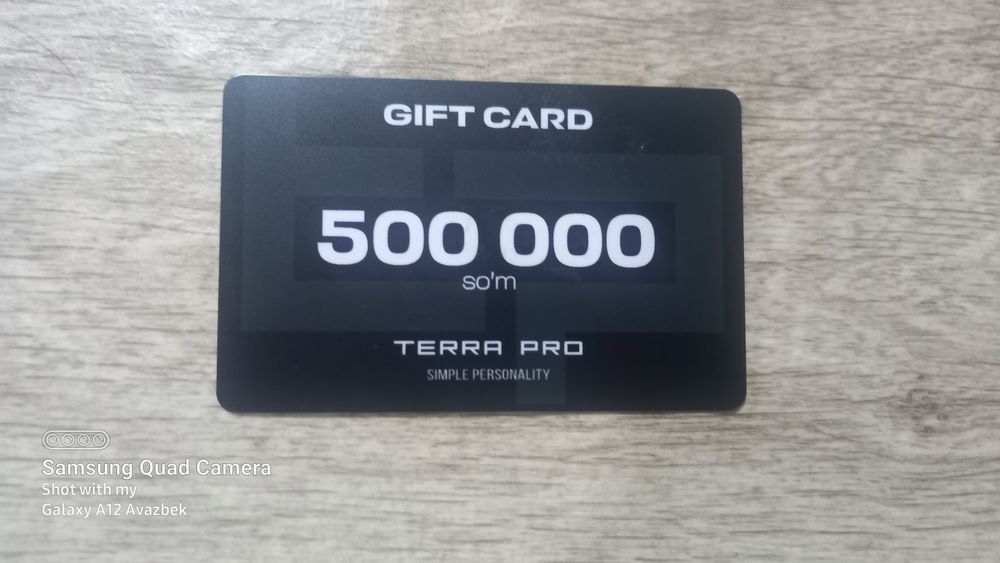 Kiyim Одежда Terra Pro erkaklar kiyim do'koni uchun 500.000 lik vauche