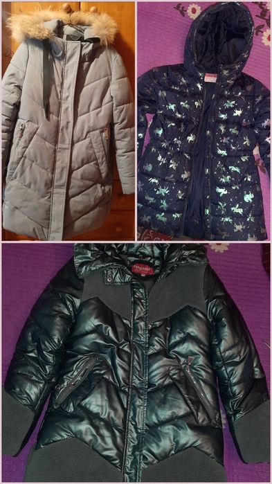 Куртки, пуховик на рост 140-152см