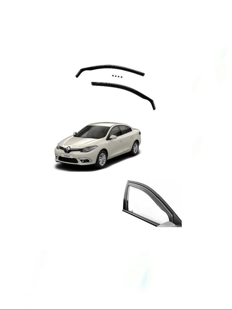 Ветробрани Renault FLUENCE (2010)- 4/5 врати-  (2бр.)
