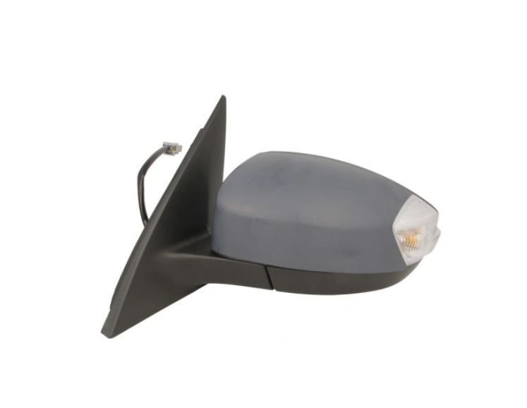 Oglinda usa exterioara Ford Galaxy (WA6), 05.2006-12.2015, Exceptand Ghia, SRL, partea stanga, reglare electrica; grunduit; incalzit; sticla asferica; geam cromat; 8 gauri / 6 pini; cu semnalizare