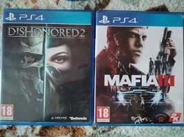 Pachet doua jocuri: Mafia III +Dishonored 2 pentru PS4