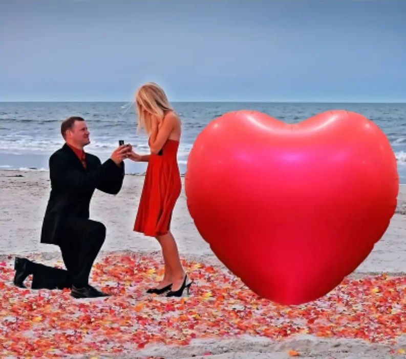 Balon inima uriasa/gigant Craciun/casatorie/indragostiti/petrecere cop