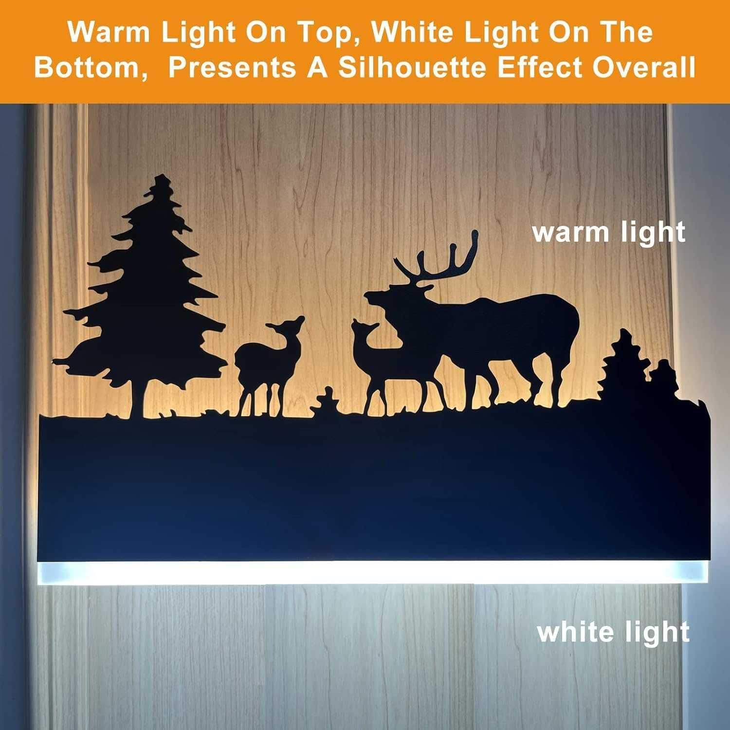 FYLARY LED стенна лампа, 12 W (горски елен)