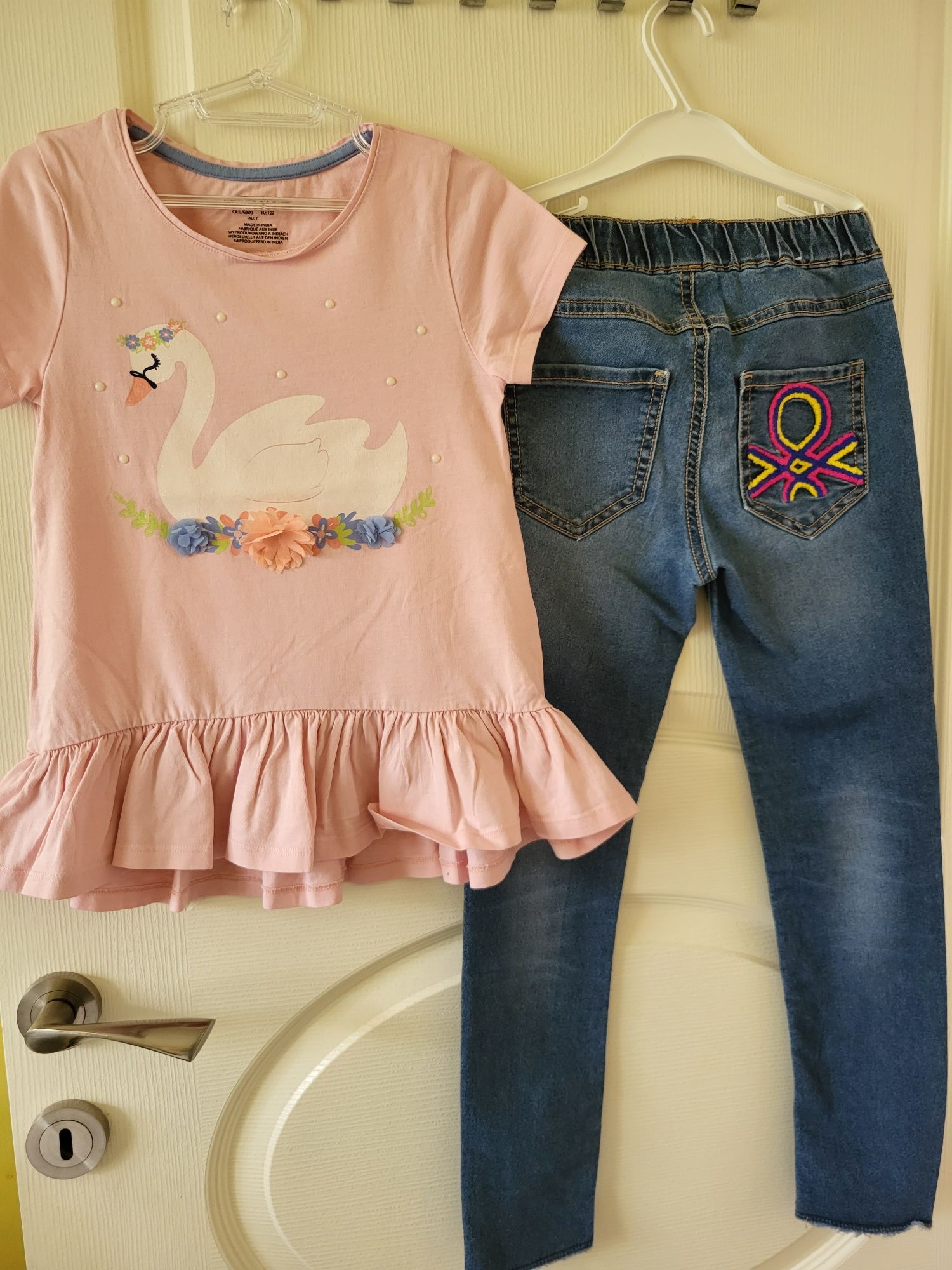 дънки и блузки Zara,benetton,hm