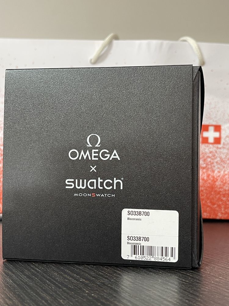 Ceas omega moonswatch editie limitata moonphase negru