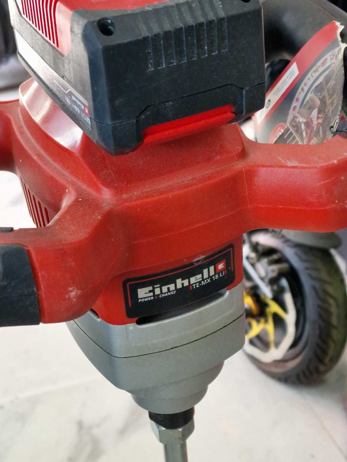 Акумулаторна бъркалка Einhell TE-MX 18 Li, 18 V, с батерия и зарядно