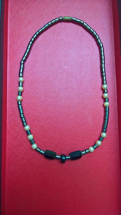 Colier piatra naturala hematit