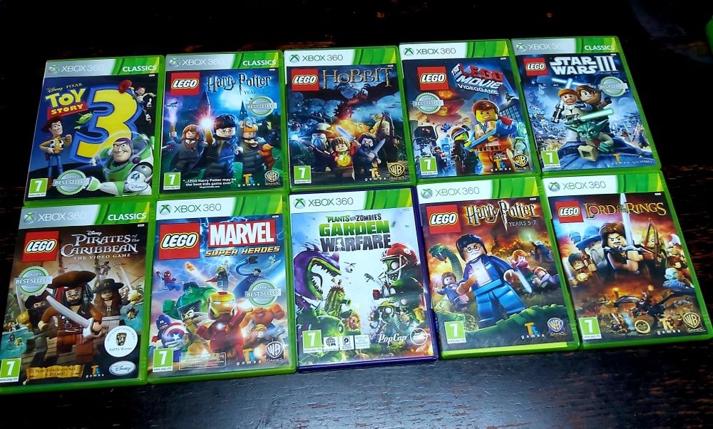LEGO/Smurfs/Turtle n/Looney t/Disneyland/Sims3 Kinect copii Xbox 360