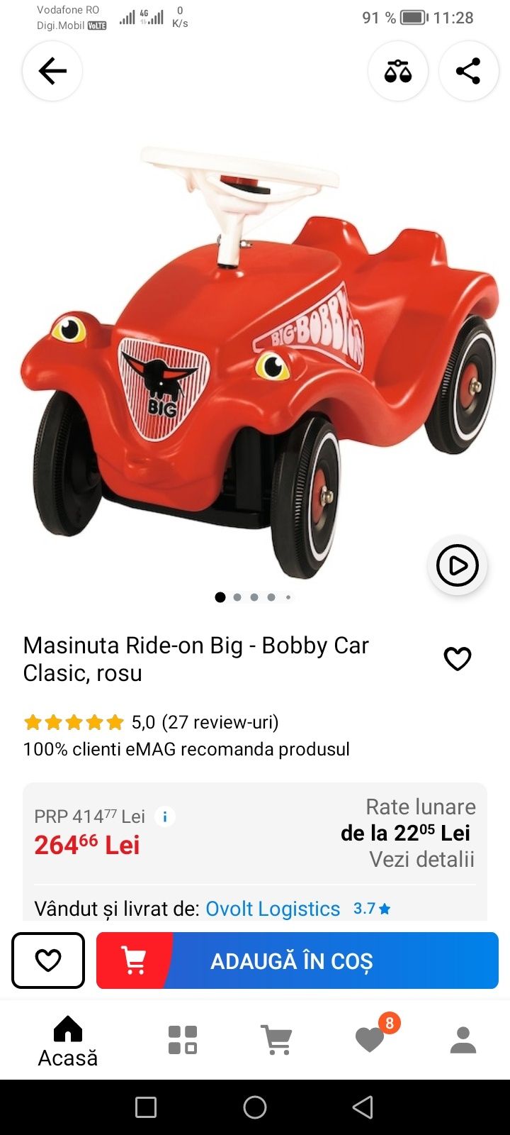 Mașinuța Bobby Car