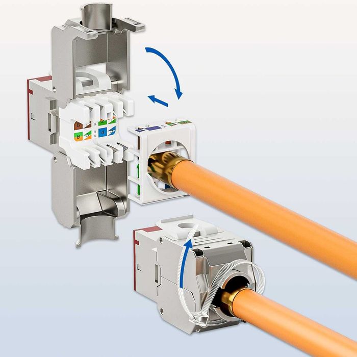 FGB 10Gbps 24 Port CAT7 Patch Panel 24x Coloured
