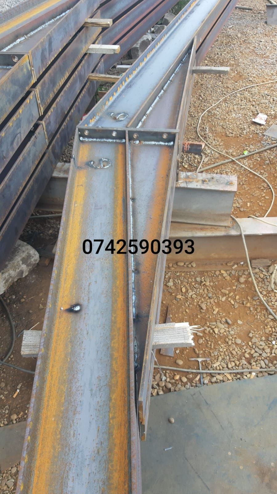 Vand hala metalică structura 12x30h4,5m Ipe 220