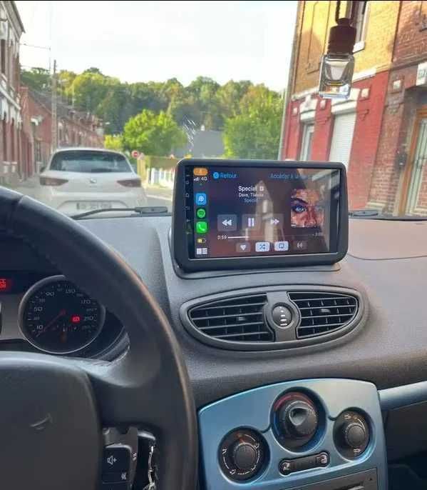 Navigatie GPS Android Renault Clio 3 CarPlay QLed DSP 1-8GB + CADOU