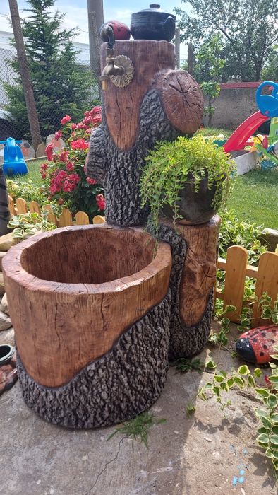 Градински чешми от декоративен бетон