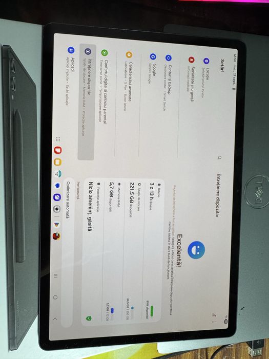 Tableta.Samsung Tab S9 plus 5G ca noua .12 GB RAM . 256GB