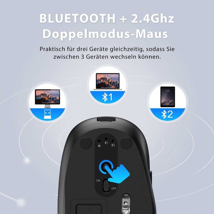 iClever IC-GK03-2.4G,клавиатура и мишка, комплект с двойна връзка