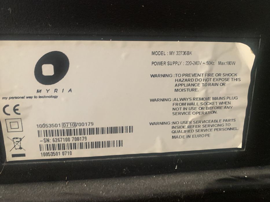 TV MYRIA Model MY32736BK
