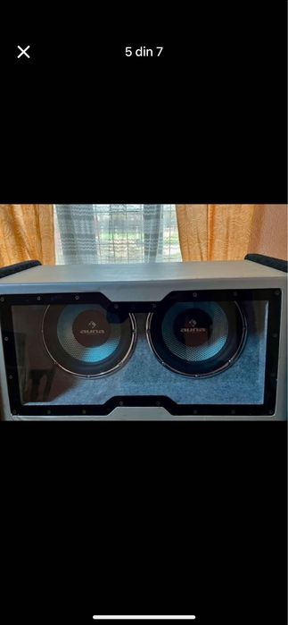 Sistem audio, Stație Ground Zero + Subwoofer Auna Condensator Hifonics