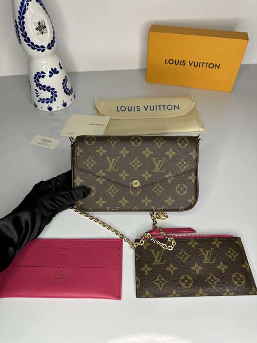 Geanta Louis Vuitton model FELICIE piele canvas 100% cutie cadou  c:29