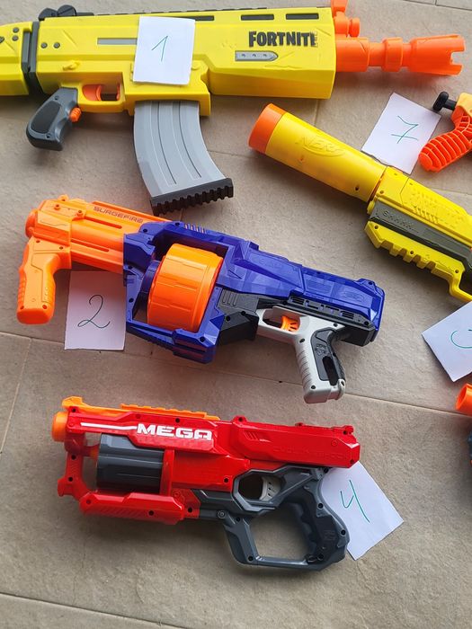 Нърф / Nerf пушки и пистолети - Mega, Elite, Surgefire, Fortnite.