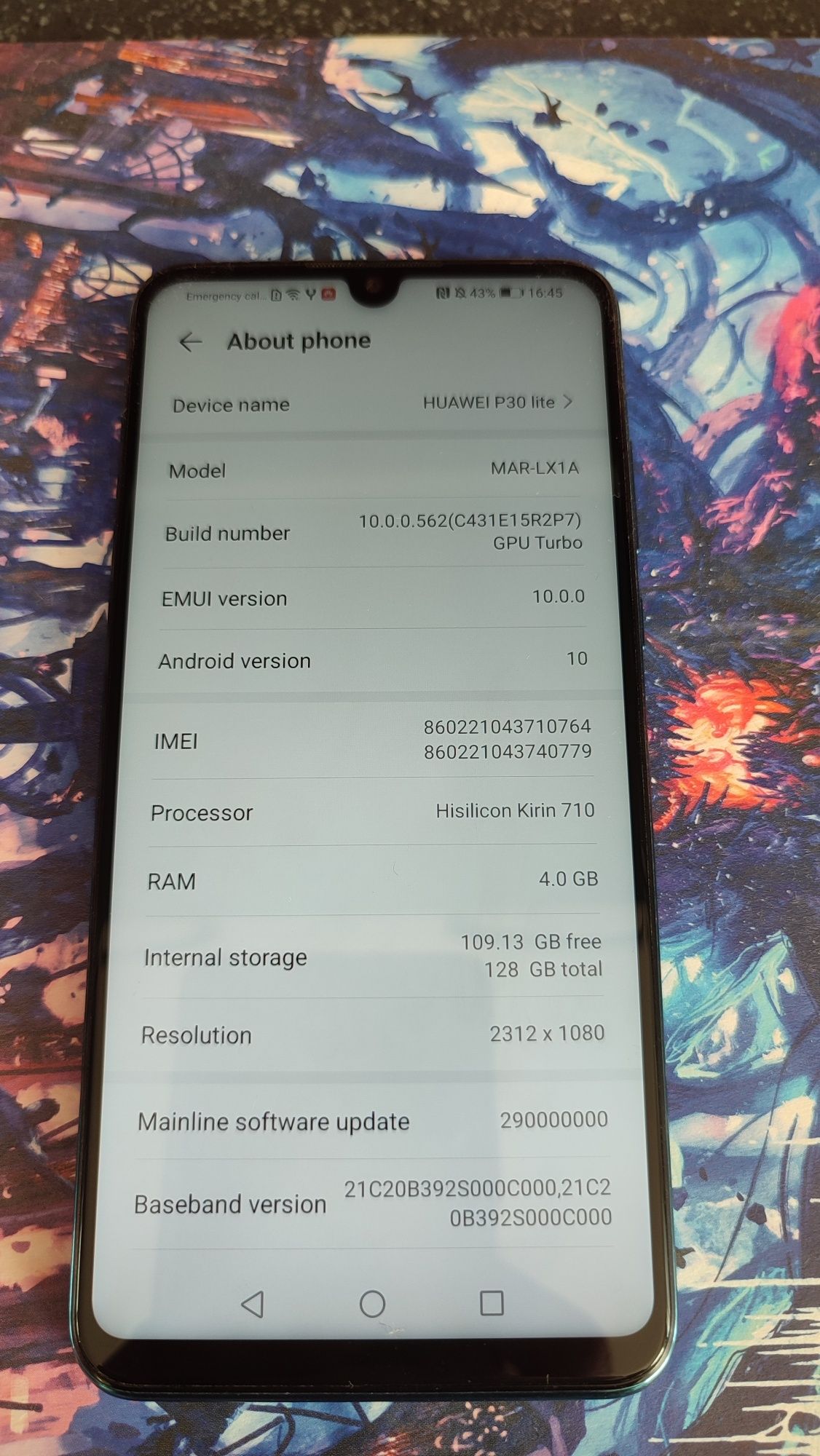 Huawei p30 lite, 128gb