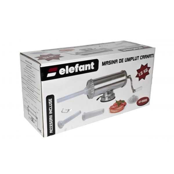 Aparat de Facut Carnati Elefant KY2003, 1.5kg, inox, Orizontal