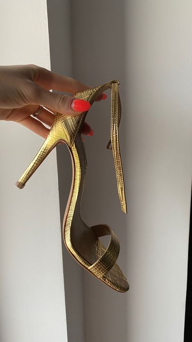 Schutz sandale 100mm finish auriu