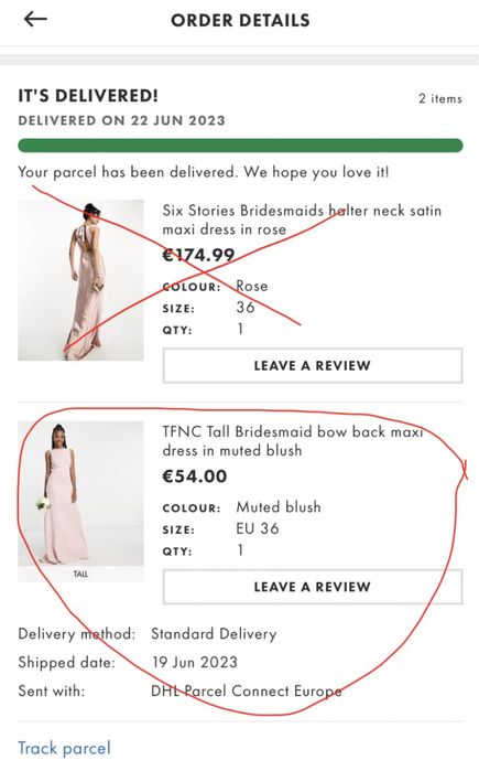 Rochie lunga ASOS TALL