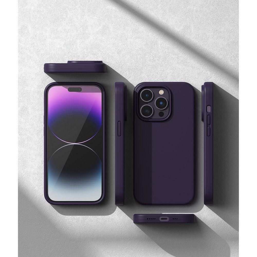 Кейс ringke silicone за iphone 14 pro max purple