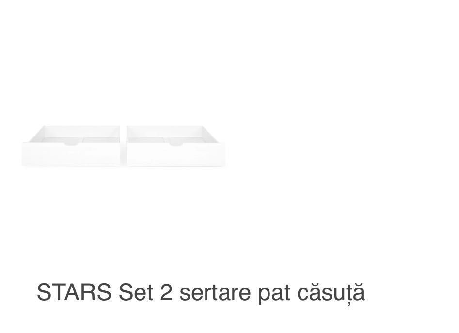 Pat căsuța Montessori/Mobexpert  alb