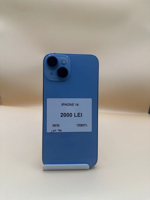 iPhone 14, memorie internă 128gb, sănătate baterie 87%