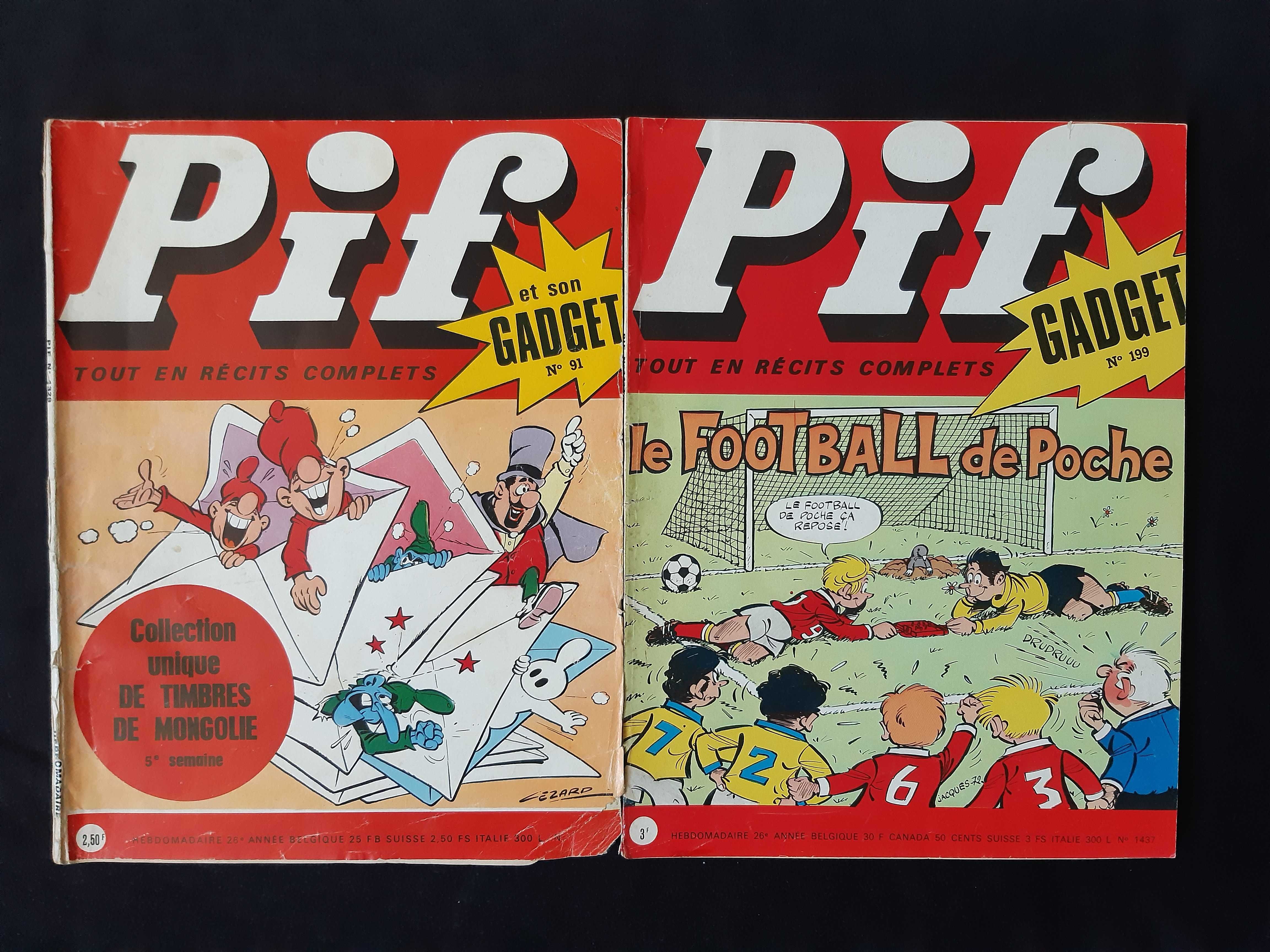 Лот Стари Френски Списания Pif Gadjet
