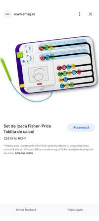 Tabla matematică 3ani+ Fisher Price