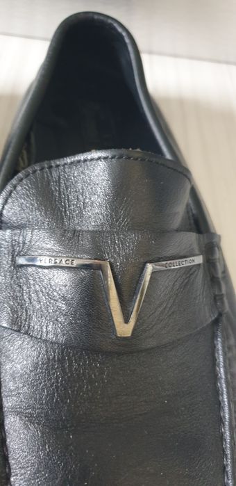 Versace Collection Leather / 43 - 27.5см ОРИГИНАЛ! Мокасини Ест. Кожа