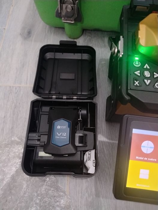 Aparat de sudura fibra optica inno view 7 + inno cleaver v12 (cutter)