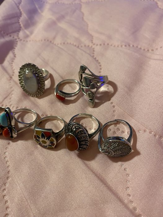 Vand cercei argint si inele argint