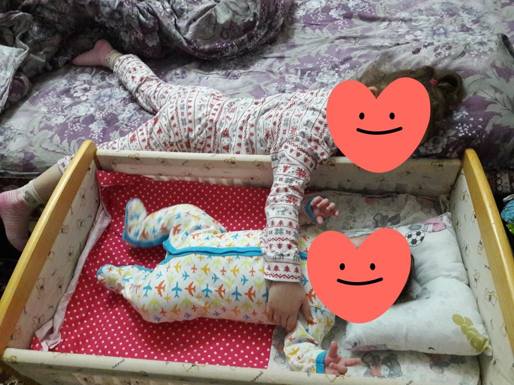 Кровать манеж+люлька