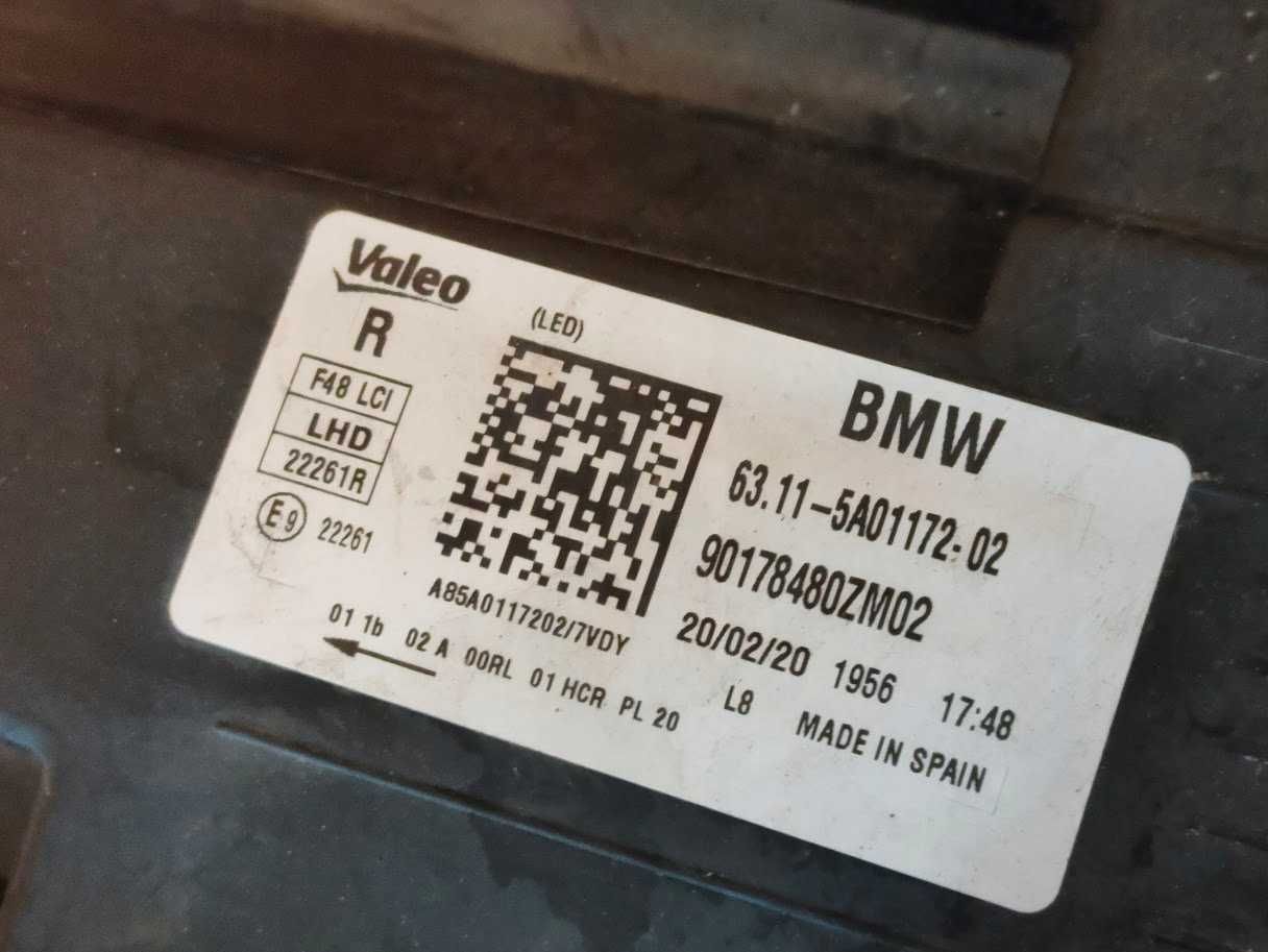 Оригинални фарове BMW X1 F48 F49 LIFT LCI FULL LED 2019 година