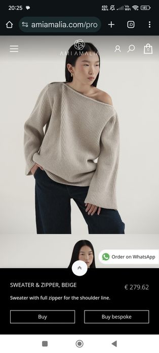 Pulover merinos Ami Amalia