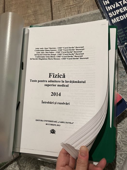 Pachet admitere UMFCD BUC biologie-fizica