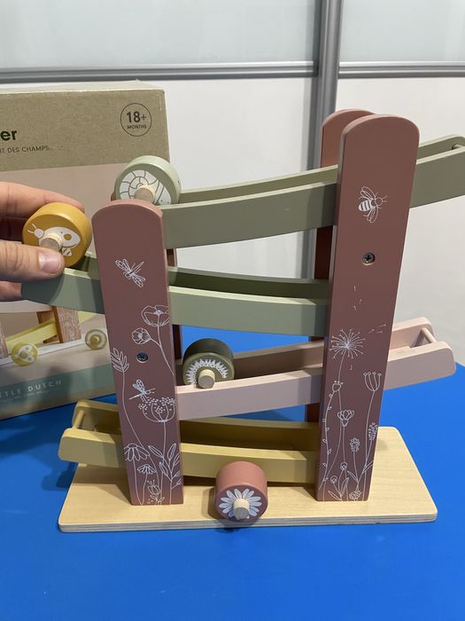 Jucarie Montessori din lemn - Pista de curse Little Dutch