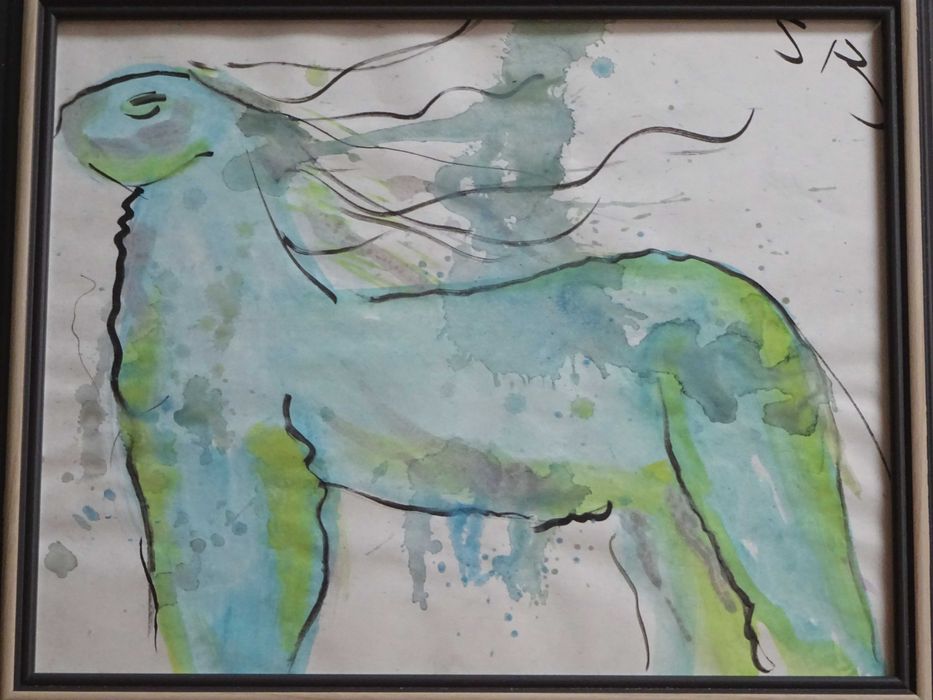 Tablou, Sabin Balasa, “Aparator”|  Tus si Culoare