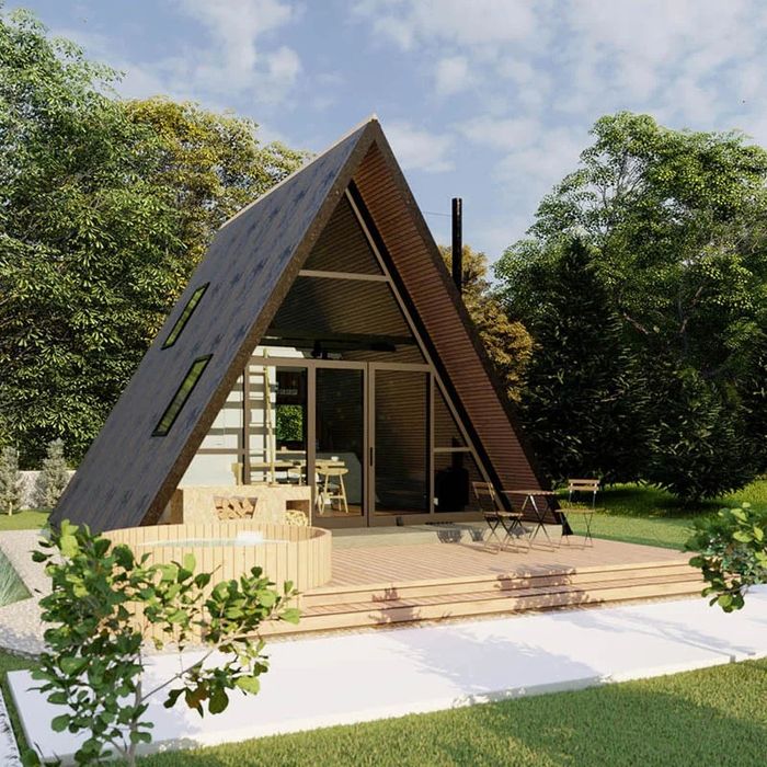 Casă nouă, construită pe structură metalică, potrivită pentru locuire,