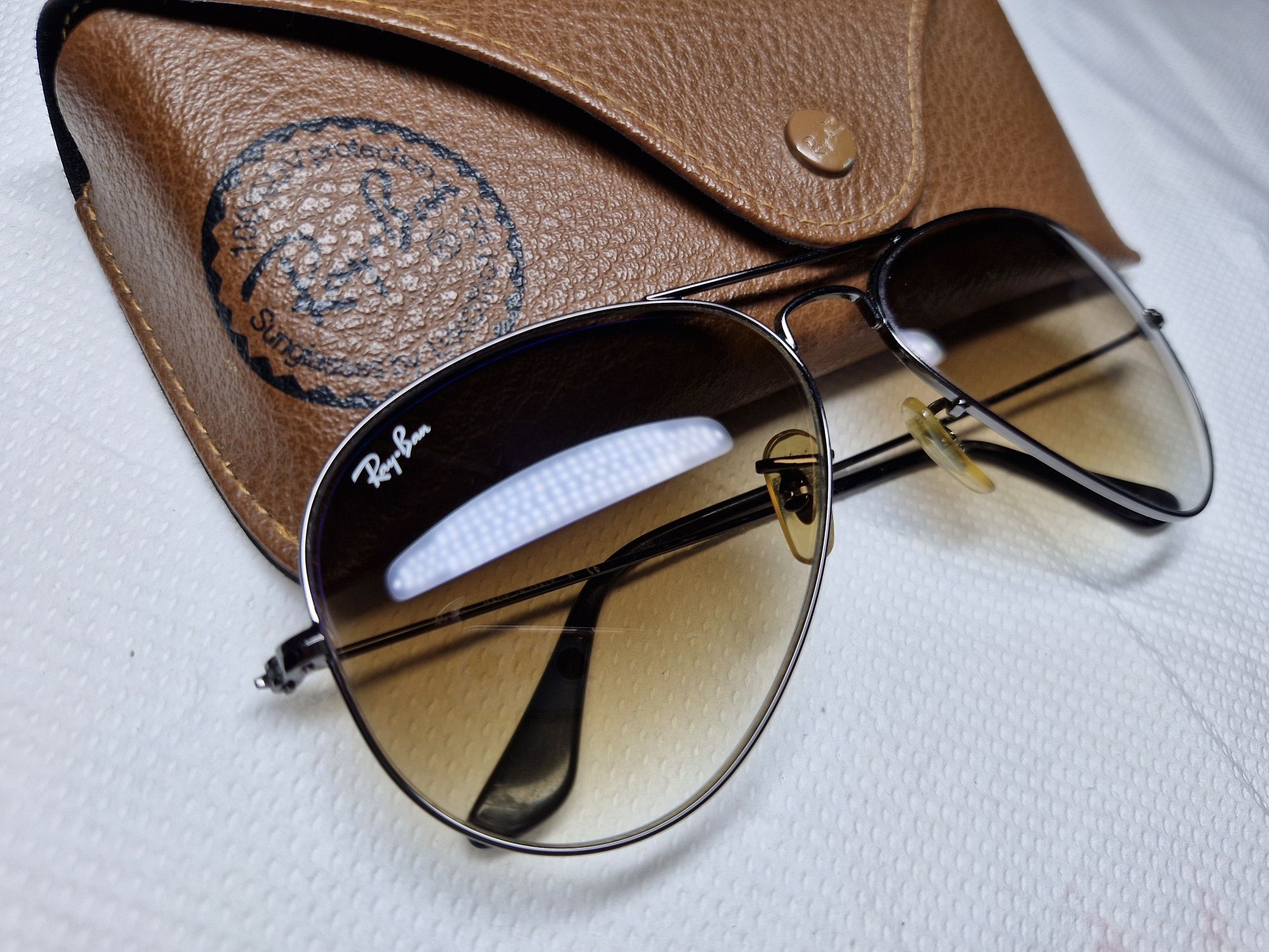 Ochelari de soare Unisex ,Rayban, model Aviator Large metal
