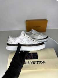 Adidasi sneakers Louis Vuitton piele canvas 100% 36
