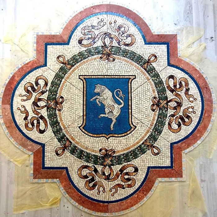 Ръчно направени мозайки от мрамор по поръчка