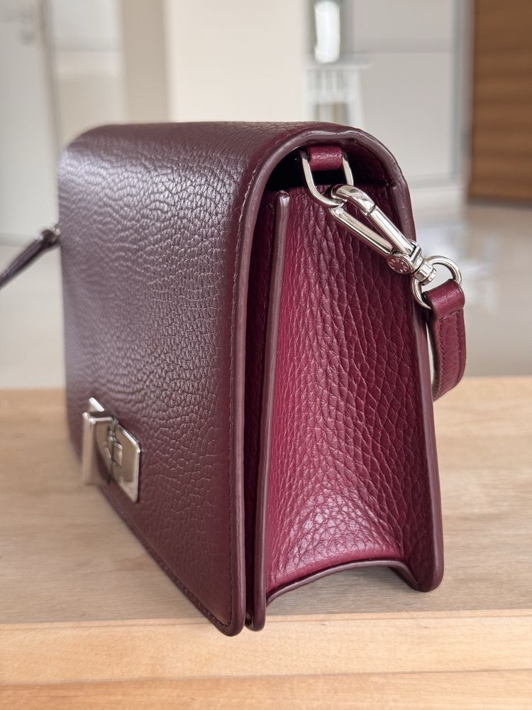 Neri Karra MONCEAU BAG, естествена кожа в цвят бордо