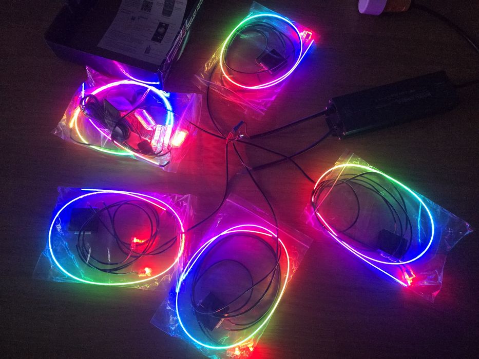 Kit lumini ambientale 18 in 1 led interior rgb symphony banda led auto