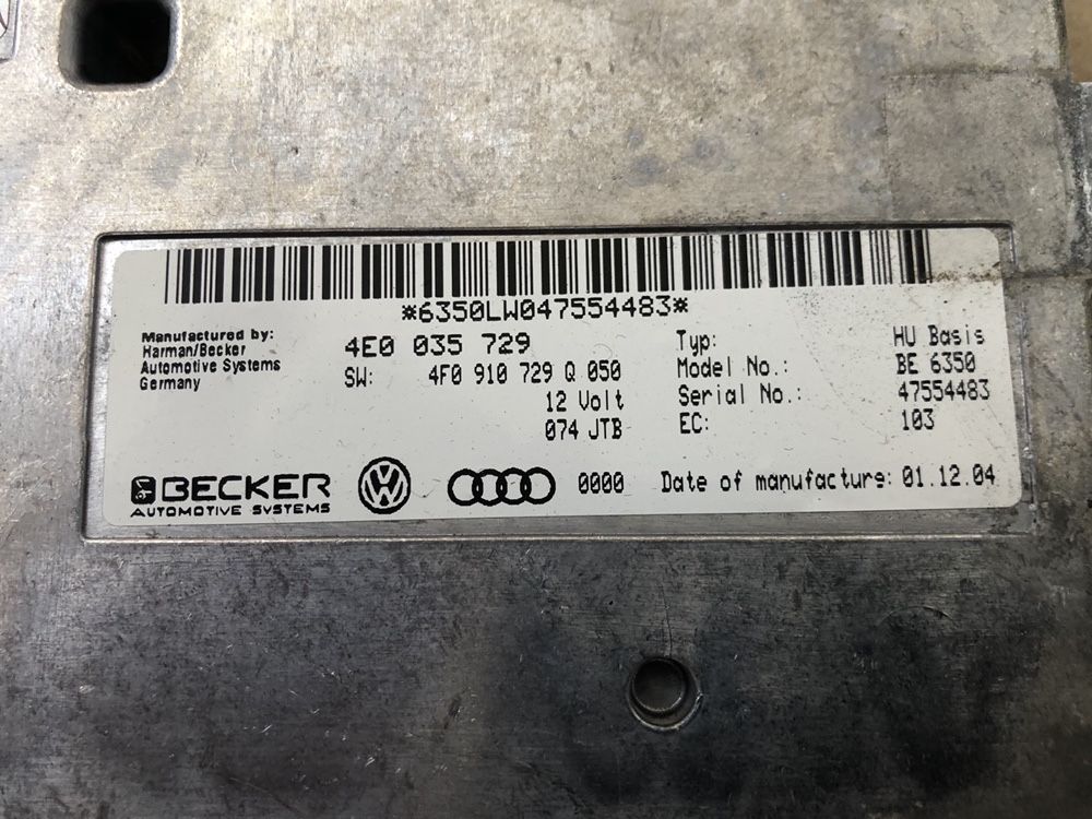 Interfata MMI / Modul / Calculator MMI Audi A6 , A8 , Q7 4E0035729